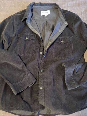 Black XL Corridor Military Corduroy Jacket